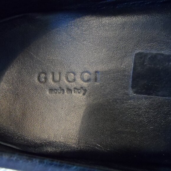 Gucci Black Horse Bit Detail Calf Leather Driving Loafers Size 37.5B - Picture 3 of 16